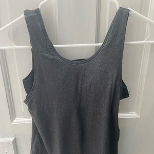 Ivivva Lululemon Grey and Black Girls Tank Top